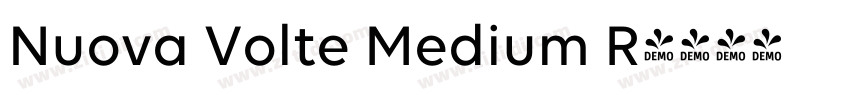 Nuova Volte Medium R字体转换